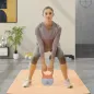 Pesa Rusa 12 kg Kettlebell Relleno de Arena Metálica Mango Antideslizante para Casa 21x21x30 cm Naranja y Gris Pesa Rusa 12 kg Kettlebell Relleno de Arena Metálica Mango Antideslizante para Casa 21x21x30 cm Naranja y Gris