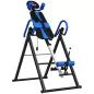 Tabla de Inversión Plegable con Inclinación hasta 90° y Cinturones de Seguridad 79x114x153 cm Azul y Negro