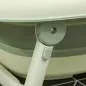 Bañera Plegable Bebé con Cojín de Baño Soporte con Botón Orificio de Drenaje y de Ducha Repisa Gancho Verde