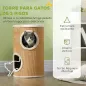 Barril Rascador para Gatos de 2 Niveles Torre Rascador para Gatos con 2 Cuevas y Cubierta de Sisal Ø35x60 cm Marrón Barril Rascador para Gatos de 2 Niveles Torre Rascador para Gatos con 2 Cuevas y Cubierta de Sisal Ø35x60 cm Marrón