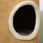 Barril Rascador para Gatos de 2 Niveles Torre Rascador para Gatos con 2 Cuevas y Cubierta de Sisal Ø35x60 cm Marrón Barril Rascador para Gatos de 2 Niveles Torre Rascador para Gatos con 2 Cuevas y Cubierta de Sisal Ø35x60 cm Marrón