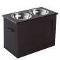 Comedero Elevado para Perros Grandes con 2 Cuencos de 2000ml y Almacenamiento Oculto 60x30x41 cm Marrón Oscuro Comedero Elevado para Perros Grandes con 2 Cuencos de 2000ml y Almacenamiento Oculto 60x30x41 cm Marrón Oscuro