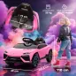 Coche Eléctrico para Niños de +3 Años con licencia Lamborghini Batería 12V Mando a Distancia 2,4 G Motor Doble Rosa