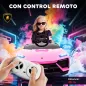 Coche Eléctrico para Niños de +3 Años con licencia Lamborghini Batería 12V Mando a Distancia 2,4 G Motor Doble Rosa