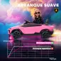 Coche Eléctrico para Niños de +3 Años con licencia Lamborghini Batería 12V Mando a Distancia 2,4 G Motor Doble Rosa
