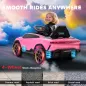 Coche Eléctrico para Niños de +3 Años con licencia Lamborghini Batería 12V Mando a Distancia 2,4 G Motor Doble Rosa