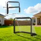 Mini Porterías de Fútbol Plegables Set de 2 Porterías de Exterior para Niños y Adultos 90x36x60 cm Negro