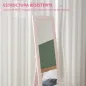 Espejo de Cuerpo Entero 157x37 cm con Marco de MDF Espejo de Pie Inclinado o Colgante Rosa Perla Claro