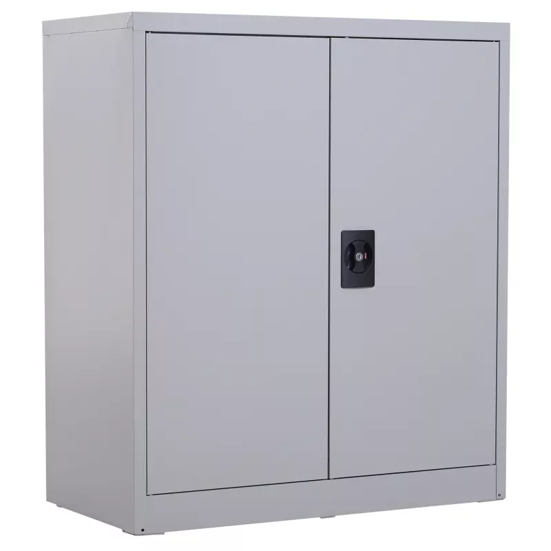 Armario Archivador Metálico con 2 Puertas Cerradura Estante Ajustable para Sala de Estar Estudio 80x40x92,5 cm Gris Armario Archivador Metálico con 2 Puertas Cerradura Estante Ajustable para Sala de Estar Estudio 80x40x92,5 cm Gris