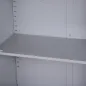 Armario Archivador Metálico con 2 Puertas Cerradura Estante Ajustable para Sala de Estar Estudio 80x40x92,5 cm Gris