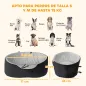 Asiento de Coche para Perros Pequeños y Medianos de hasta 15 kg con Funda Extraíble y Lavable Base Antideslizante Negro