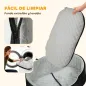 Asiento de Coche para Perros Pequeños y Medianos de hasta 15 kg con Funda Extraíble y Lavable Base Antideslizante Negro
