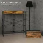 Cómoda con 6 Cajones Plegables Cajonera de Tela con Estructura de Acero Estilo Industrial 79x29x85 cm Marrón Rústico