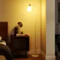 Lámpara de Pie LED Regulable con 3 Temperaturas de Color 3000K-6500K Pantalla Giratoria Bombilla E27 Blanco
