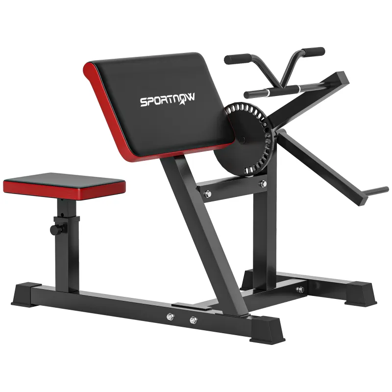Máquina de Bíceps y Tríceps 2 en 1 Banco de Curl Predicador con Asiento y Apoyo de Codo Ajustables para Gimnasio Casa