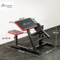 Máquina de Bíceps y Tríceps 2 en 1 Banco de Curl Predicador con Asiento y Apoyo de Codo Ajustables para Gimnasio Casa