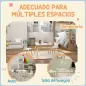 Conjunto Infantil de Mesa y 2 Sillas con Respaldo en Forma de Corona para Lectura y Dibujo 60x60x44 cm Blanco y Madera