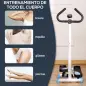 Máquina de Steps Mini Stepper para Fitness en Casa con Pantalla LCD y Pedales Antideslizantes 55x44x108cm Blanco y Azul