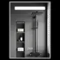 Espejo de Baño con Luz LED 70x50 cm con 3 Colores de Luz Función Antivaho Función de Memoria IP44 Espejo de Baño con Luz LED 70x50 cm con 3 Colores de Luz Función Antivaho Función de Memoria IP44