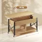 Mesa de Centro Elevable con Ruedas Mesa de Salón con Compartimento Oculto Estantes Abiertos Madera Natural y Blanco