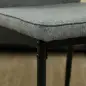 Conjunto de 2 Sillas de Comedor con Tapizado de Terciopelo Sintético Respaldo Curvo y Patas de Acero 45x57x86 cm Gris