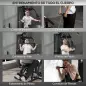 Máquina de Musculación con Pesas Ajustables de 45 kg Prensa de Pecho y Piernas Polea 170x104x205 cm Negro Máquina de Musculación con Pesas Ajustables de 45 kg Prensa de Pecho y Piernas Polea 170x104x205 cm Negro