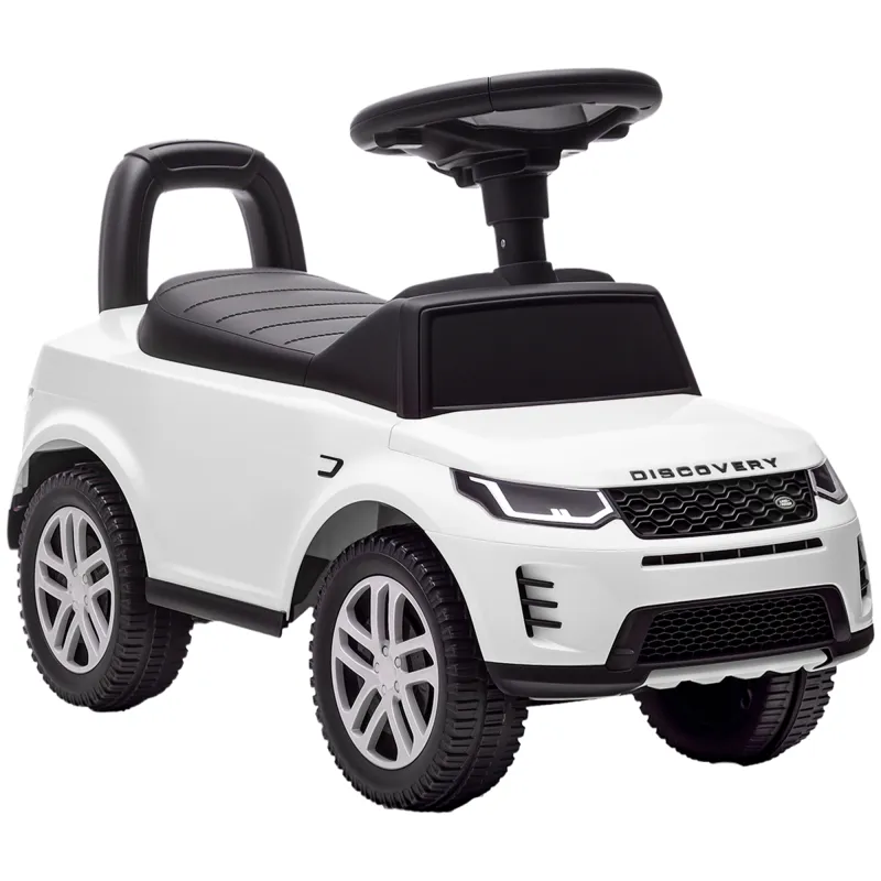 Coche Correpasillos con Licencia de Land Rover para Niños 18-36 Meses con Almacenaje Bocina Sonidos de Motor Blanco