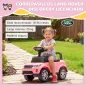 Coche Correpasillos con Licencia de Land Rover para Niños 18-36 Meses con Almacenaje Bocina Sonidos de Motor Rosa