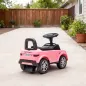 Coche Correpasillos con Licencia de Land Rover para Niños 18-36 Meses con Almacenaje Bocina Sonidos de Motor Rosa