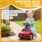Correpasillos para Niños de 18-36 Meses Mercedes-Benz Clase C con Bocina Sonidos de Motor y Espacio de Almacenaje Rojo