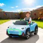 Coche Eléctrico para Niños de +3 Años MINI Concept Aceman con Bluetooth Mando a Distancia Motor Doble Azul