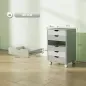 Cajonera Escritorio Archivador Móvil con 6 Cajones Ruedas Guías Deslizantes Silenciosas para Oficina Casa Verde Cajonera Escritorio Archivador Móvil con 6 Cajones Ruedas Guías Deslizantes Silenciosas para Oficina Casa Verde