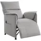 Sillón Reclinable con Motor sin Escobillas Reposapiés Tapizado Resistente y Bolsillos Laterales 80x83x104 cm Gris
