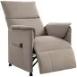Sillón Reclinable con Motor sin Escobillas Reposapiés Tapizado Resistente y Bolsillos Laterales 80x83x104 cm Marrón