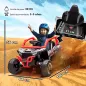 Coche Eléctrico para Niños 12V con Licencia Kawasaki Teryx KRX 1000 Control Remoto Suspensión Trasera Rojo