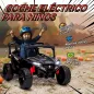 Coche Eléctrico para Niños 12V con 2 Motores Control Remoto 2,4G Suspensión Trasera Faros Música Negro