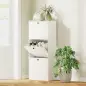 Zapatero con 3 Puertas Abatibles Estantes Ajustables y Diseño Compacto 47x28x115 cm Blanco Veteado Zapatero con 3 Puertas Abatibles Estantes Ajustables y Diseño Compacto 47x28x115 cm Blanco Veteado