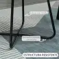 Sillón de Salón Tapizado en Terciopelo con Asiento Acolchado Base Metálica Cruzada Gris
