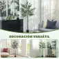 Planta Artificial Decorativa de 180cm Árbol de Olivo con 900 Hojas y 40 Aceitunas en Maceta para Interior Verde