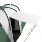Tienda de Campaña para de 4-6 Personas con 2 Dormitorios Tienda de Camping Impermeable 3000 mm 555x225x190 cm Gris Verde