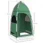Tienda de Ducha Portátil Tienda de Privacidad Emergente 122x122x213 cm UPF30+ Cambiador para Camping WC Inodoro Verde