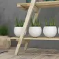 Soporte para Plantas Plegable de Madera Estantería para Macetas de 3 Niveles con Marco en A 100x36x112 cm Natural