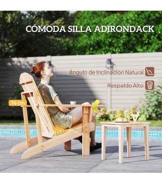 Adirondack Silla para Jardín