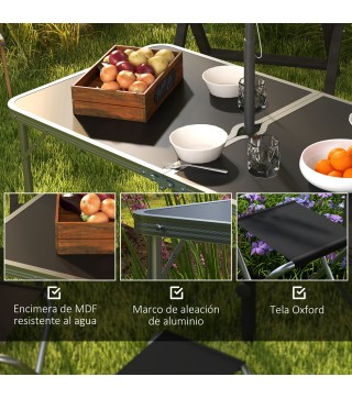Mesa Camping Plegable