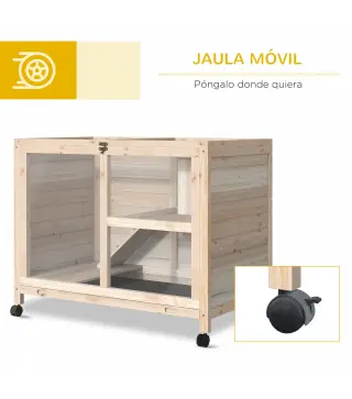 Conejera con Ruedas