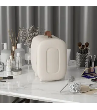 Nevera para Maquillaje 4L Nevera Cosméticos 9V/240V para Enfriar y Calentar Mini Frigorífico 20,3x26,3x28 cm Crema