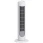 Ventilador de Torre 45W Ventilador Vertical Silencioso con 3 Velocidades Oscilación 70° para Salón Ø27x75 cm Blanco