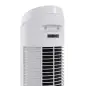 Ventilador de Torre 45W Ventilador Vertical Silencioso con 3 Velocidades Oscilación 70° para Salón Ø27x75 cm Blanco