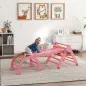 7 en 1 Triángulo de Escalada Montessori de Madera Plegable con Arco y Rampa para Niños de 18-48 Meses 188x70 cm Rosa