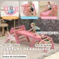 7 en 1 Triángulo de Escalada Montessori de Madera Plegable con Arco y Rampa para Niños de 18-48 Meses 188x70 cm Rosa